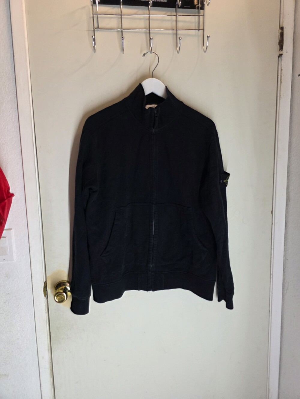 Stone Island Black Track Zip-Up Jacket